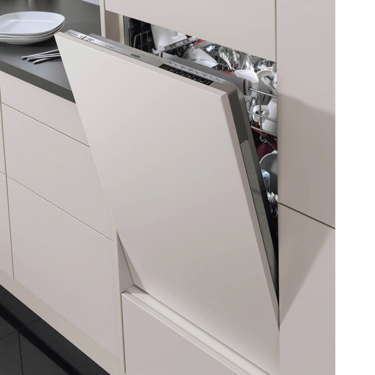 Factory second AEG 60cm Fully Integrated Dishwasher – FBF7583SBB - Second Hand Appliances Geebung