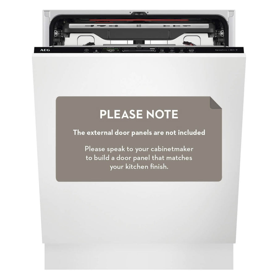 Factory second AEG 60cm Fully Integrated Dishwasher - Grey FBF7573SBB - Second Hand Appliances Geebung