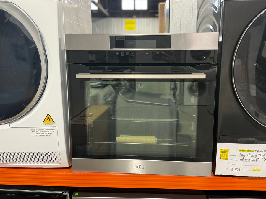 Factory second AEG 60cm SenseCook Multi-Function 16 Pyroluxe™ Oven – Stainless Steel Model: BPK742320M(NAT) - Second Hand Appliances Geebung