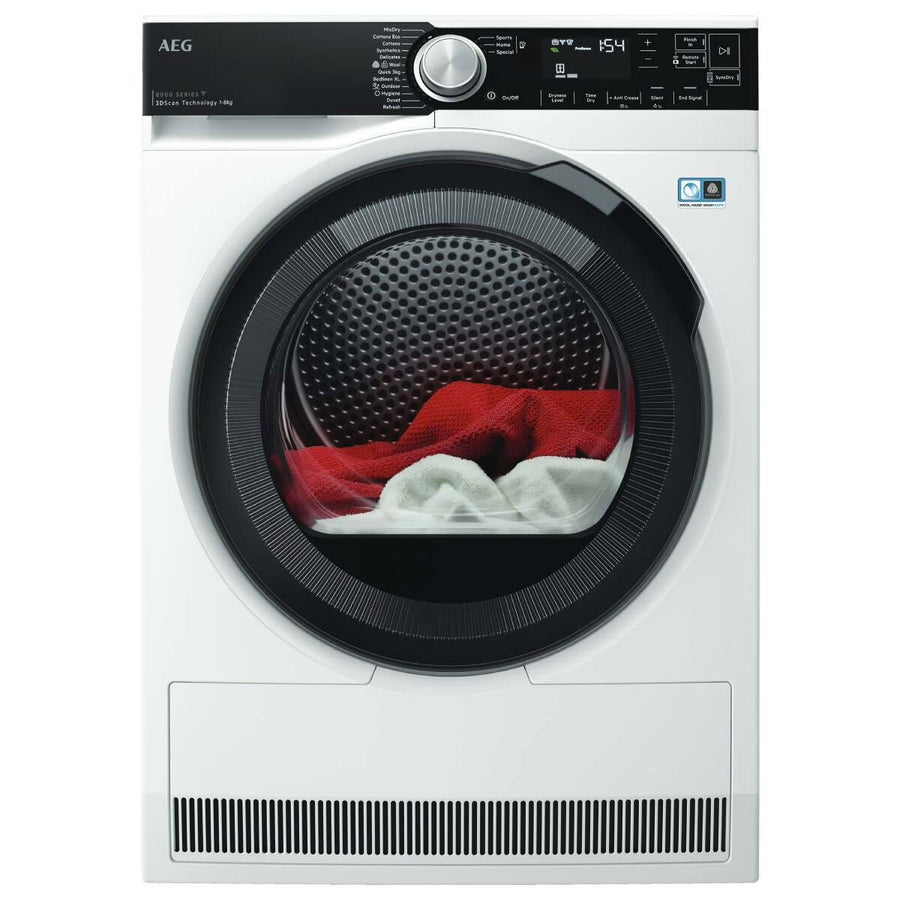 Factory second AEG 8kg 8000 Series Heat Pump Dryer  – T858M6OBC - Second Hand Appliances Geebung