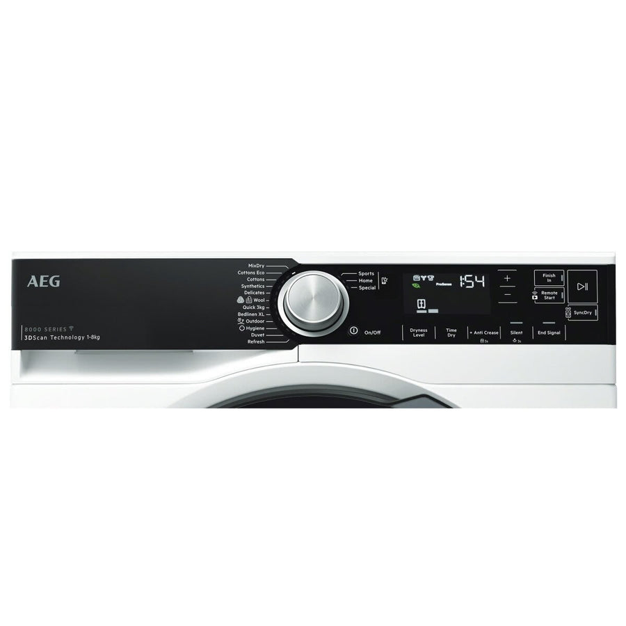 Factory second AEG 8kg 8000 Series Heat Pump Dryer  – T858M6OBC - Second Hand Appliances Geebung