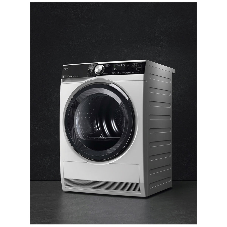 Factory second AEG 9000 Series 9kg Heat Pump Dryer with ProSteam and 3D Scan T959M6ORS - Second Hand Appliances Geebung