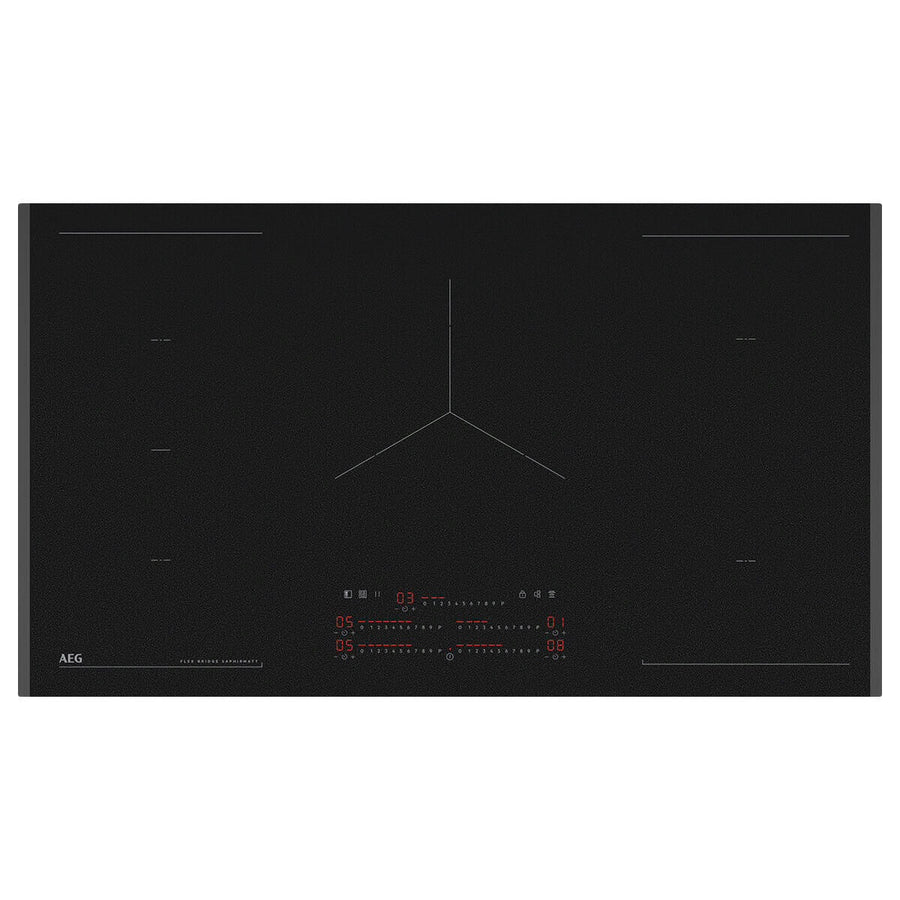 Factory second AEG 90cm 5 Zone 6000 Series Induction Cooktop – Matte Black NIK95I00FZ - Second Hand Appliances Geebung