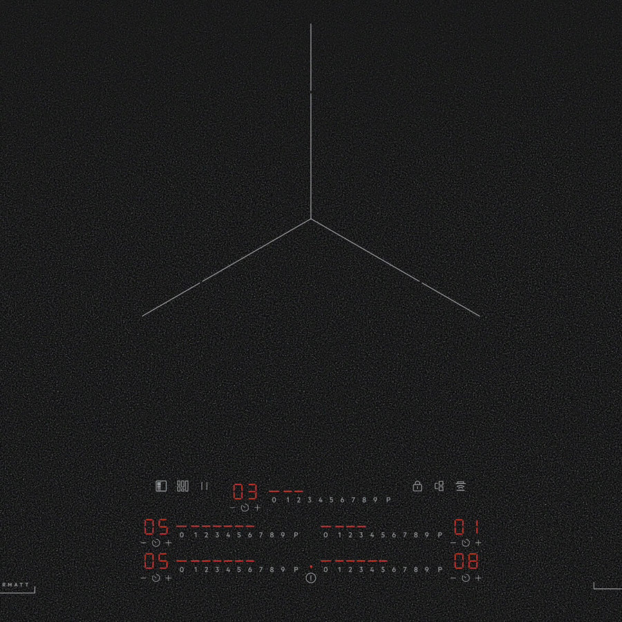 Factory second AEG 90cm 5 Zone 6000 Series Induction Cooktop – Matte Black NIK95I00FZ - Second Hand Appliances Geebung