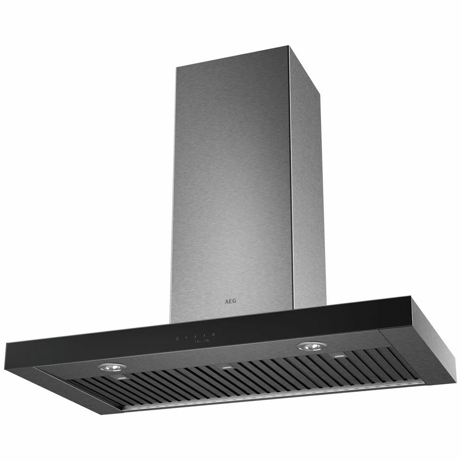 Factory second AEG 90cm Canopy Rangehood – Dark Stainless Steel – DBE7980HB - Second Hand Appliances Geebung
