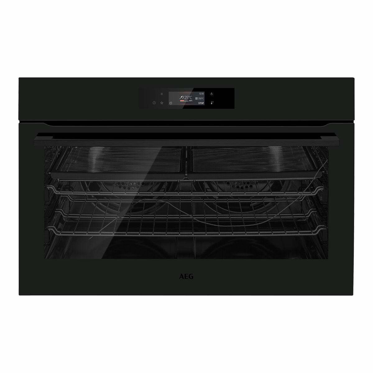 Factory second AEG 90cm SenseCook Pyrolytic Oven BPK75891PT (NAT) - Second Hand Appliances Geebung