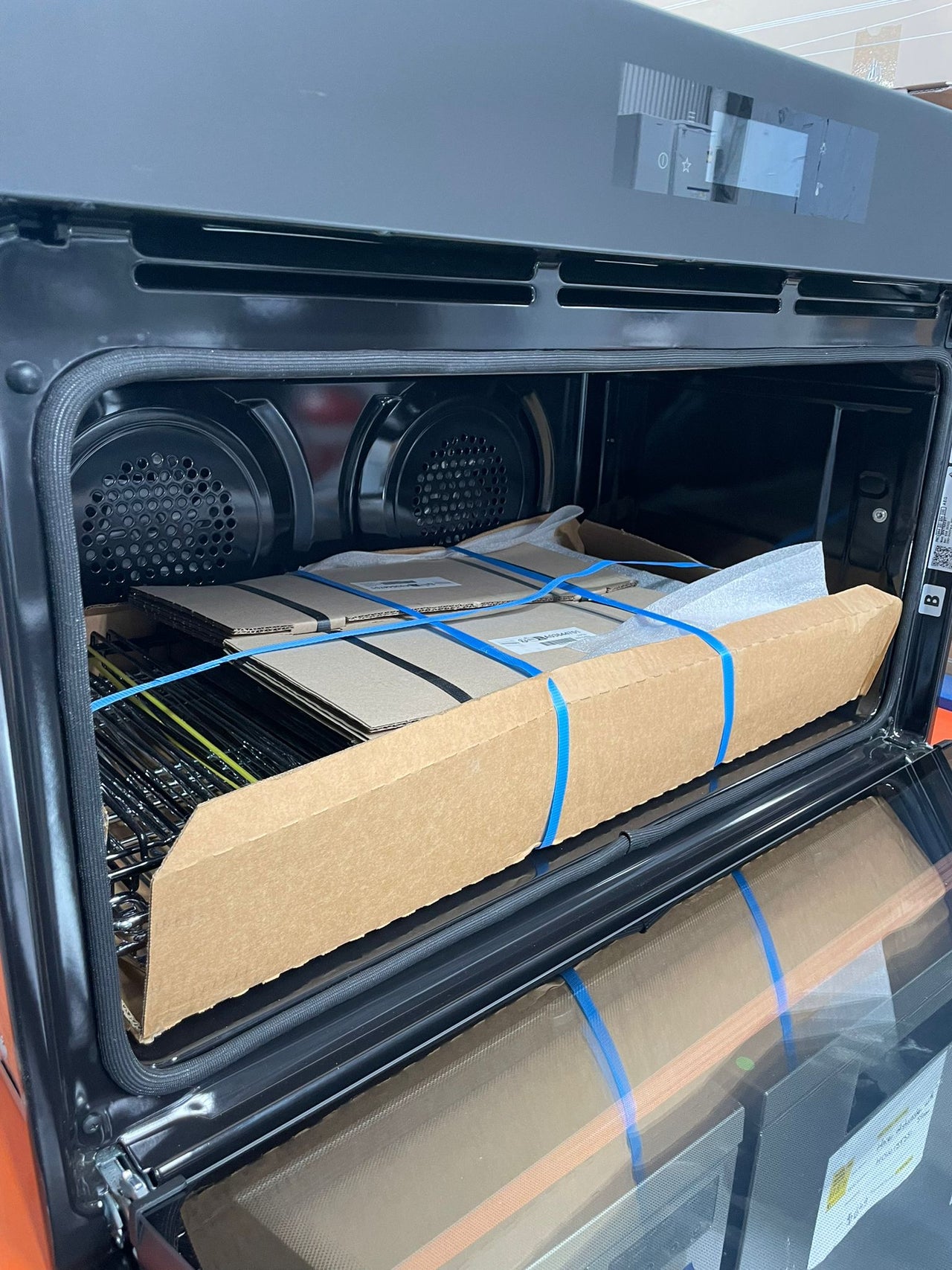 Factory second AEG 90cm SenseCook Pyrolytic Oven BPK75891PT (NAT) - Second Hand Appliances Geebung