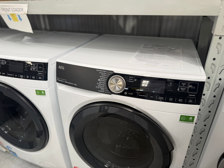 Factory second AEG 9kg 8000 Series Front Load Washing Machine Model: LF8594O8O(NAT) - Second Hand Appliances Geebung