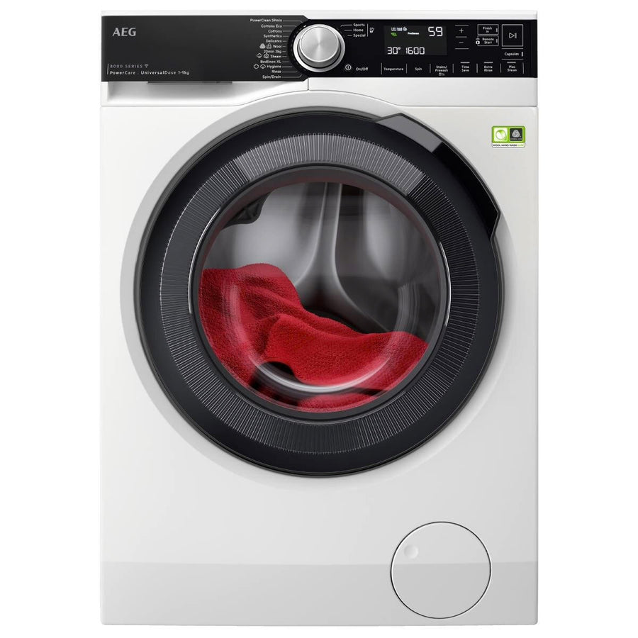 Factory second AEG 9kg 8000 Series Front Load Washing Machine Model: LF8594O8O(NAT) - Second Hand Appliances Geebung