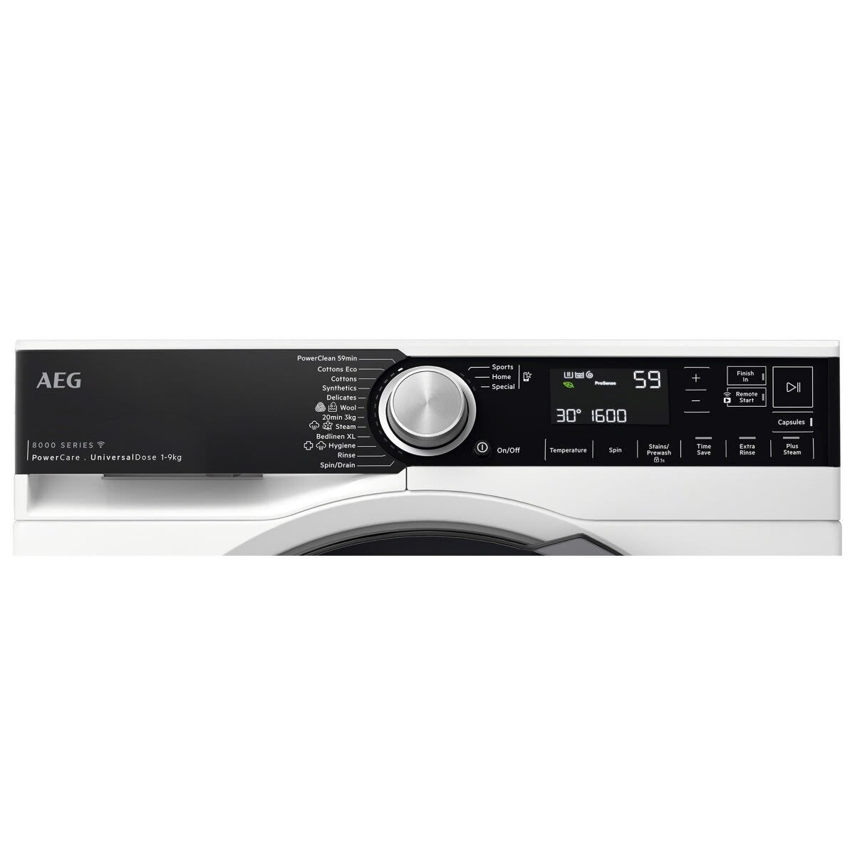 Factory second AEG 9kg 8000 Series Front Load Washing Machine Model: LF8594O8O(NAT) - Second Hand Appliances Geebung