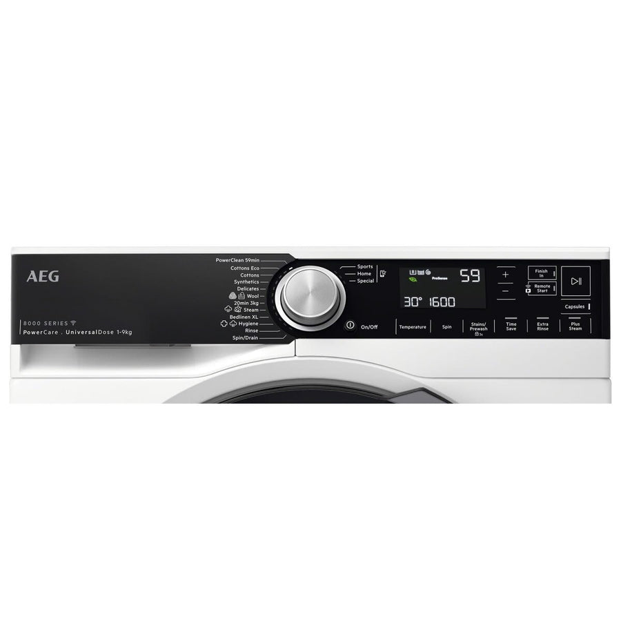 Factory second AEG 9kg 8000 Series Front Load Washing Machine Model: LF8594O8O(NAT) - Second Hand Appliances Geebung