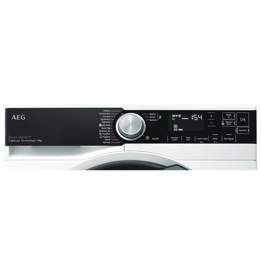 Factory second AEG 9kg 8000 Series Heat Pump Dryer with 3DScan Model: T859M6OBC - Second Hand Appliances Geebung