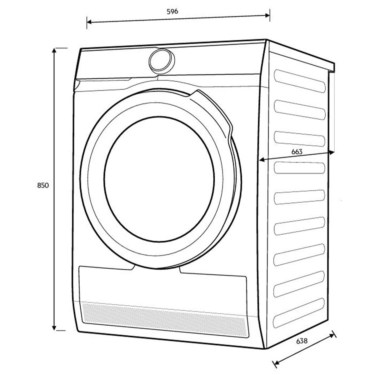 Factory second AEG 9kg Heat Pump Dryer – 9000 Series  T959M6ORS - Second Hand Appliances Geebung
