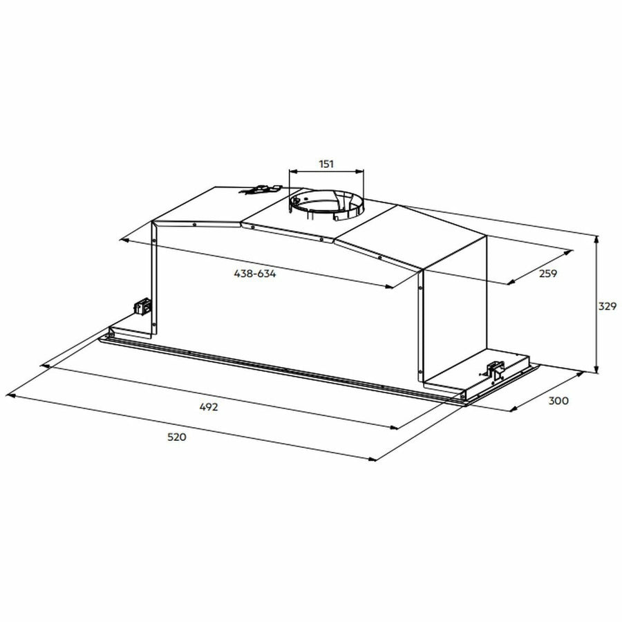 Factory second AEG DGE7670HB 52cm Integrated Rangehood – Dark Stainless Steel - Second Hand Appliances Geebung