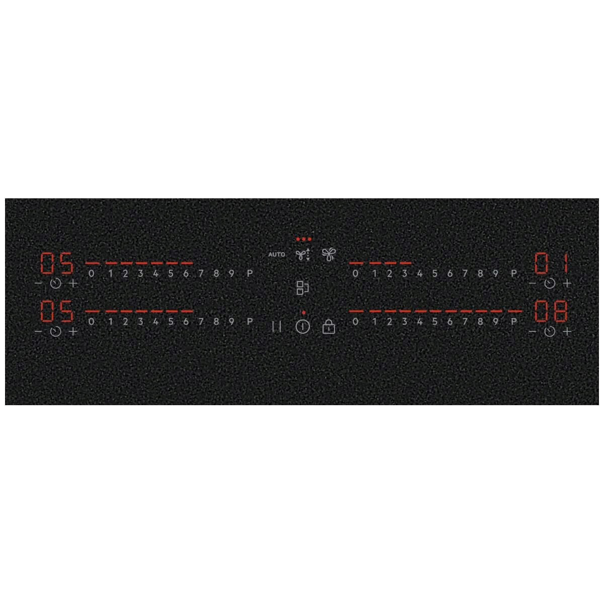 Factory second AEG NCH84B03FZ 80cm 6000 Series Induction Cooktop with Integrated Rangehood – Matte Black - Second Hand Appliances Geebung