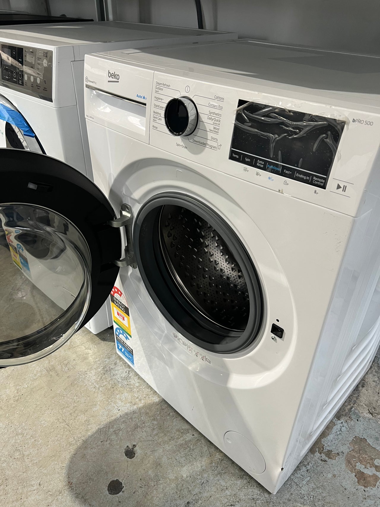Second hand Beko 9kg Front Load Washing Machine with Autodose and Steam Model: BFLB902ADW - Second Hand Appliances Geebung