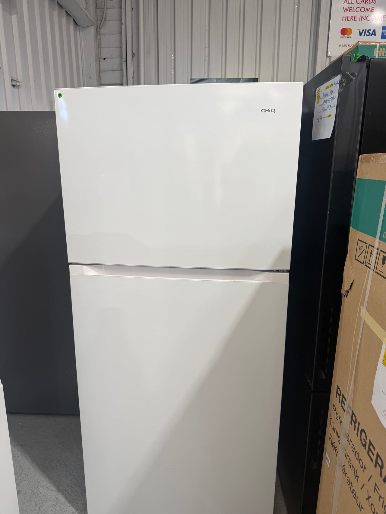 Factory second CHiQ 550L Top Mount Refrigerator – White CTM550W - Second Hand Appliances Geebung