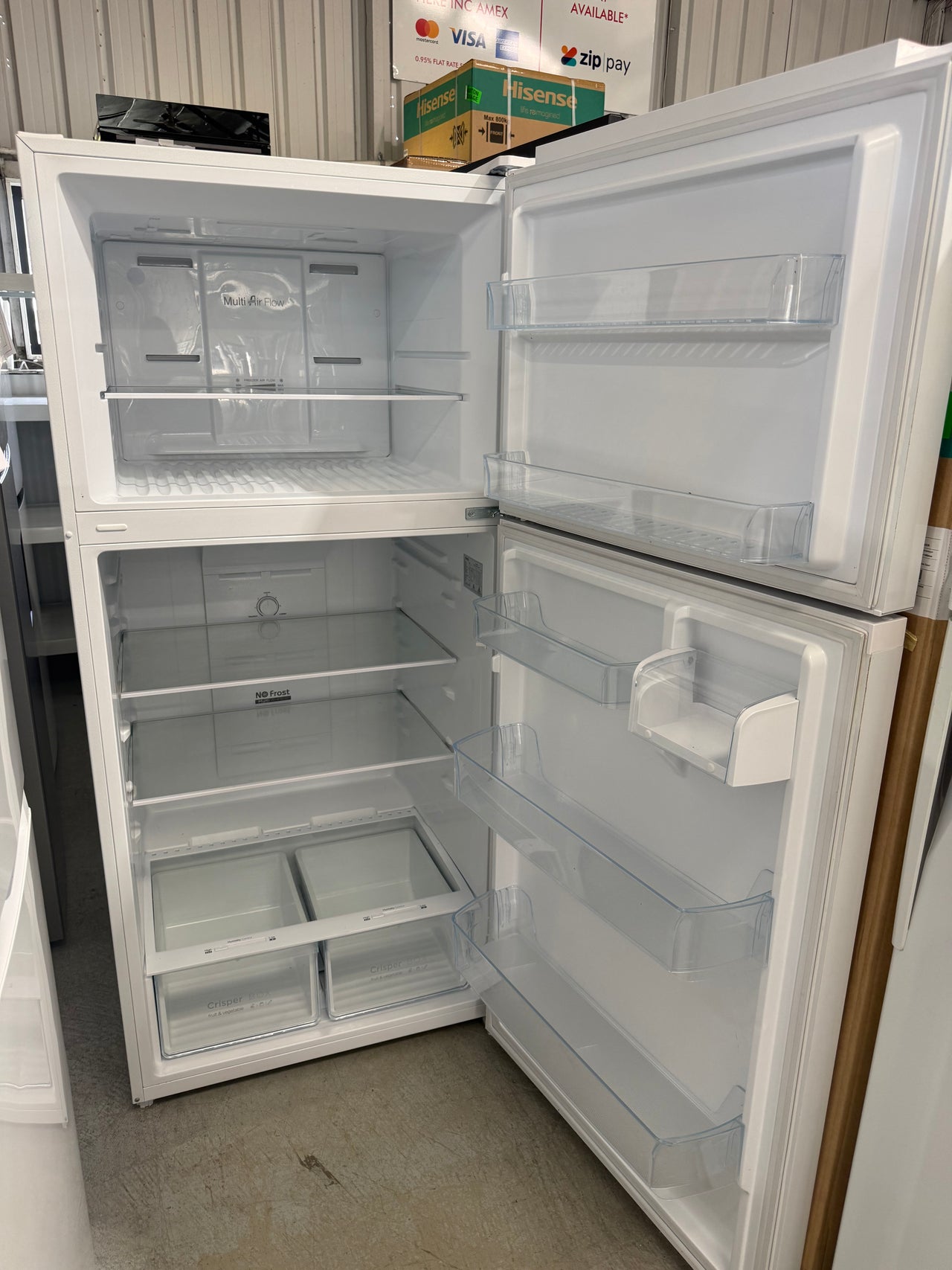 Factory second CHiQ 550L Top Mount Refrigerator – White CTM550W - Second Hand Appliances Geebung