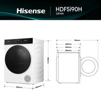 Thumbnail for Factory second/Carton damaged Haier HDF5I90H Series 5i 9kg Heat Pump Dryer - Second Hand Appliances Geebung