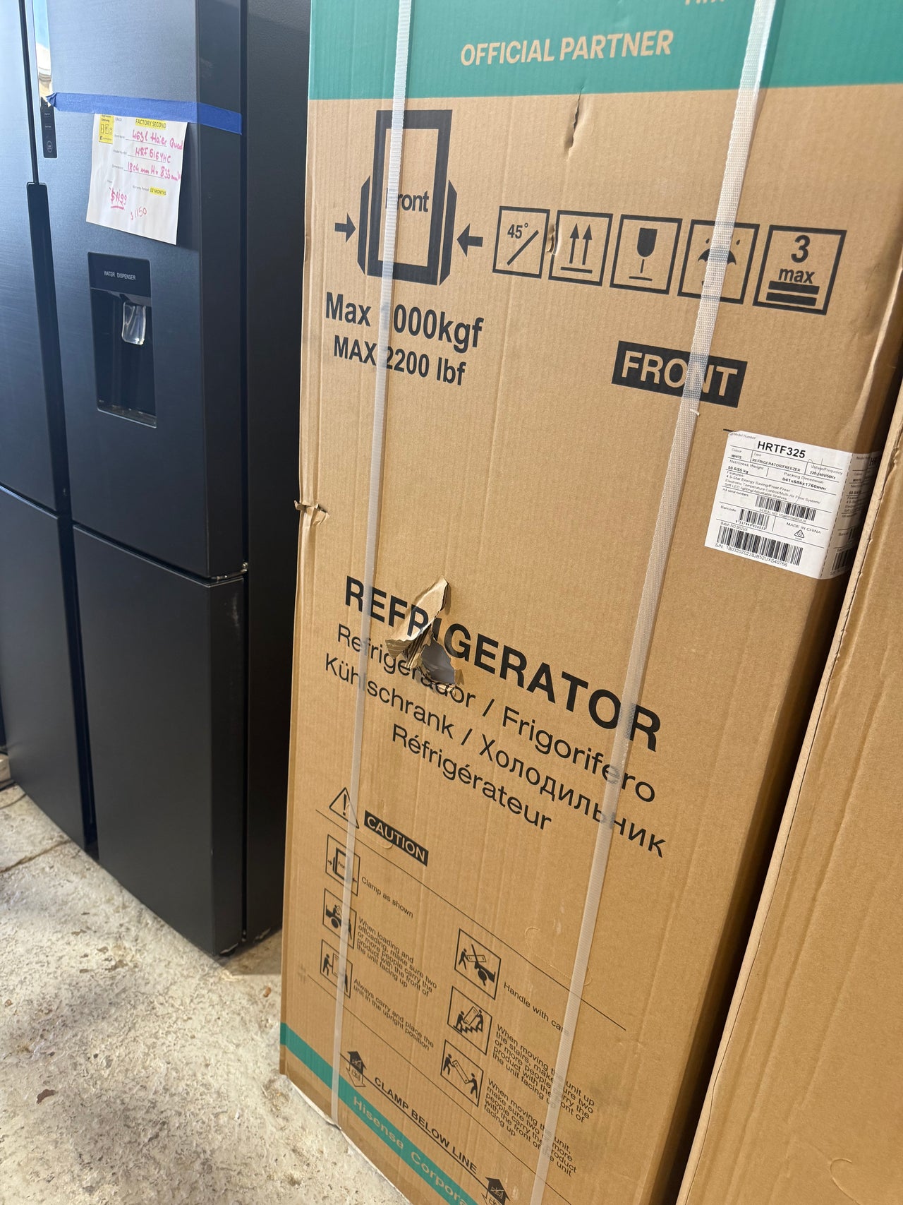 Factory second/Carton damaged Hisense 326 L Top-Mount Refrigerator – HRTF325 (White) - Second Hand Appliances Geebung