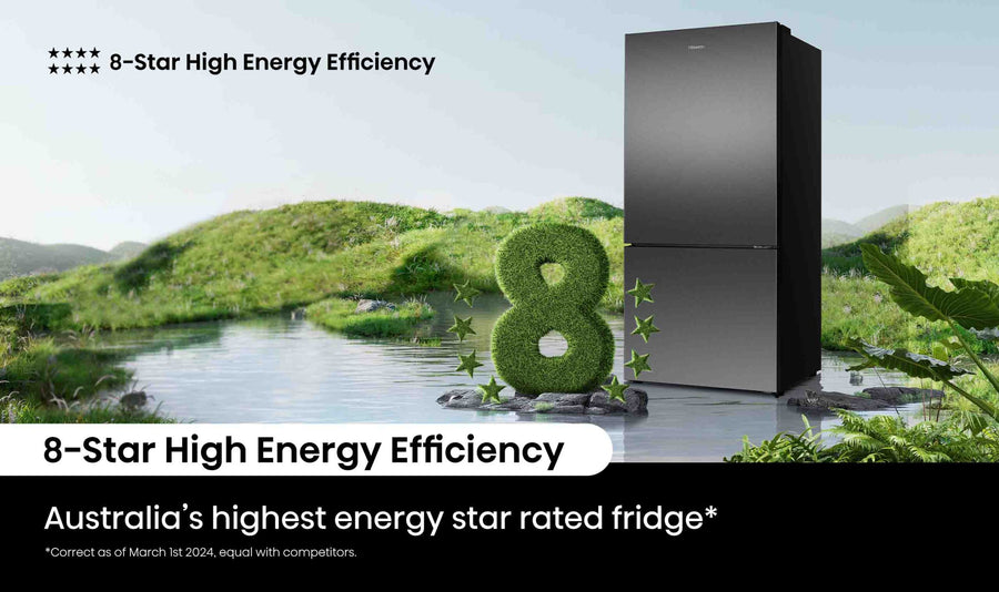 Factory second/Carton damaged Hisense 503L Bottom Mount Fridge – Dark Stainless Steel Model: HRBM503E - Second Hand Appliances Geebung