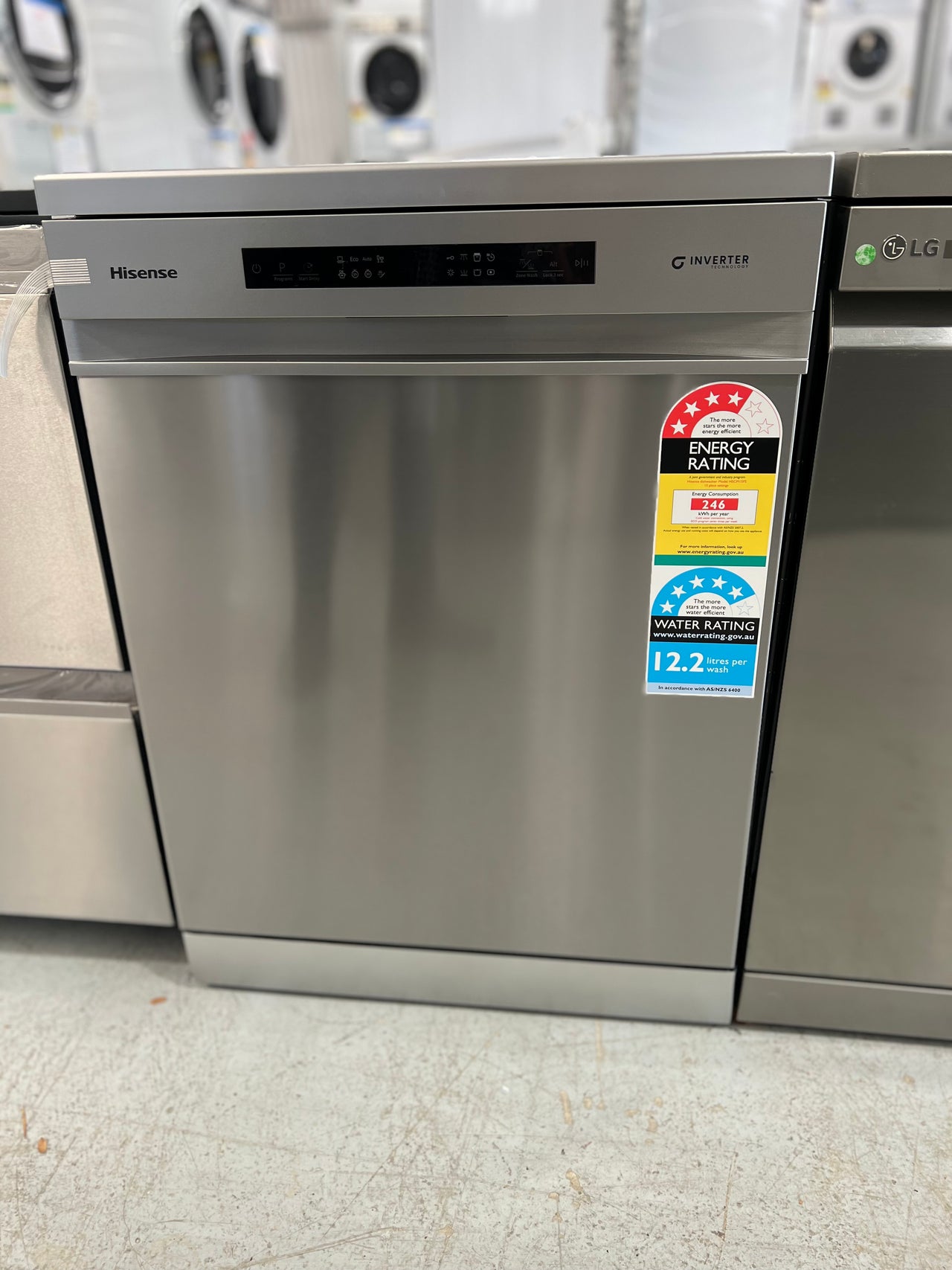 Factory second/Carton damaged Hisense 60cm Freestanding Stainless Steel Dishwasher Model: HSCM15FS - Second Hand Appliances Geebung