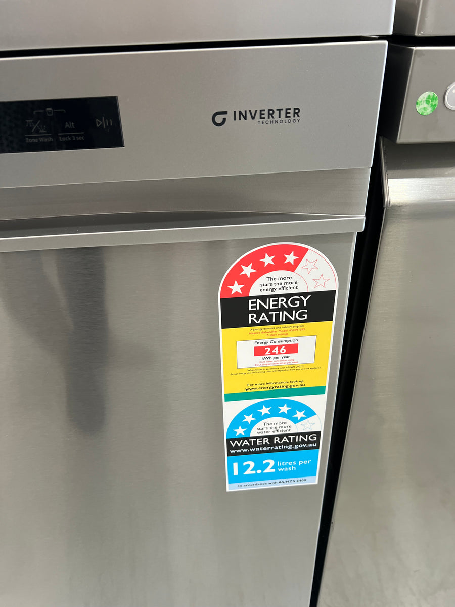 Factory second/Carton damaged Hisense 60cm Freestanding Stainless Steel Dishwasher Model: HSCM15FS - Second Hand Appliances Geebung