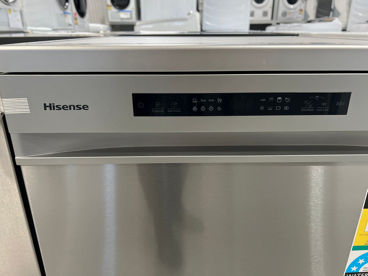 Factory second/Carton damaged Hisense 60cm Freestanding Stainless Steel Dishwasher Model: HSCM15FS - Second Hand Appliances Geebung