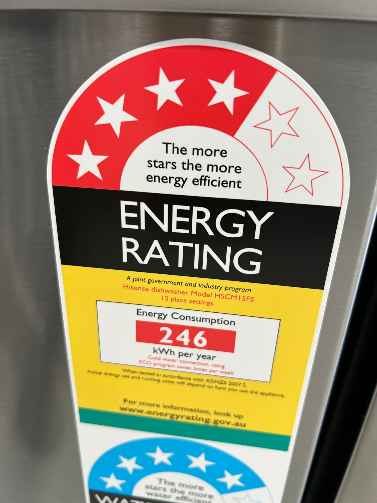 Factory second/Carton damaged Hisense 60cm Freestanding Stainless Steel Dishwasher Model: HSCM15FS - Second Hand Appliances Geebung