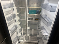 Thumbnail for Factory second/Carton damaged Hisense 652L PureFlat Side-by-Side Refrigerator – Black Steel HRSBS652B - Second Hand Appliances Geebung