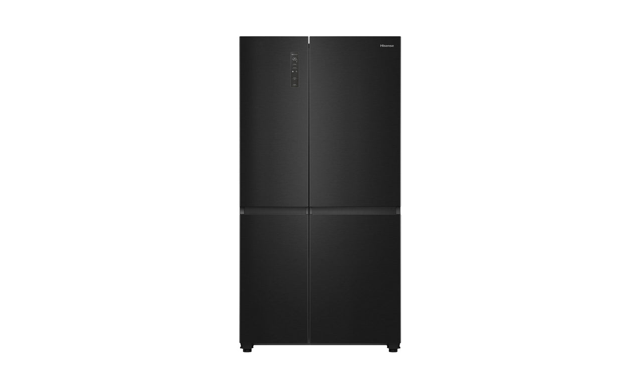 Factory second/Carton damaged Hisense 652L PureFlat Side-by-Side Refrigerator – Black Steel HRSBS652B - Second Hand Appliances Geebung