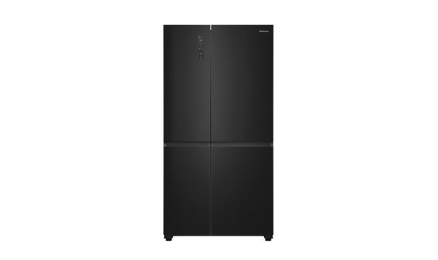 Factory second/Carton damaged Hisense 652L PureFlat Side-by-Side Refrigerator – Black Steel HRSBS652B - Second Hand Appliances Geebung