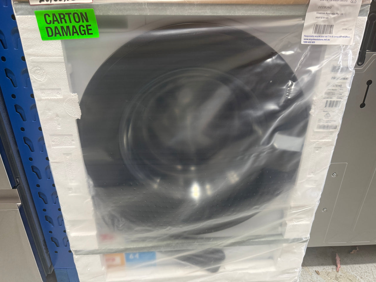 Buy Factory second/Carton damaged Hisense 7.5kg Series 3 Front Load Washing Machine HWFS7514S |  | [product_variant] | Second Hand Appliances Geebung Brisbane