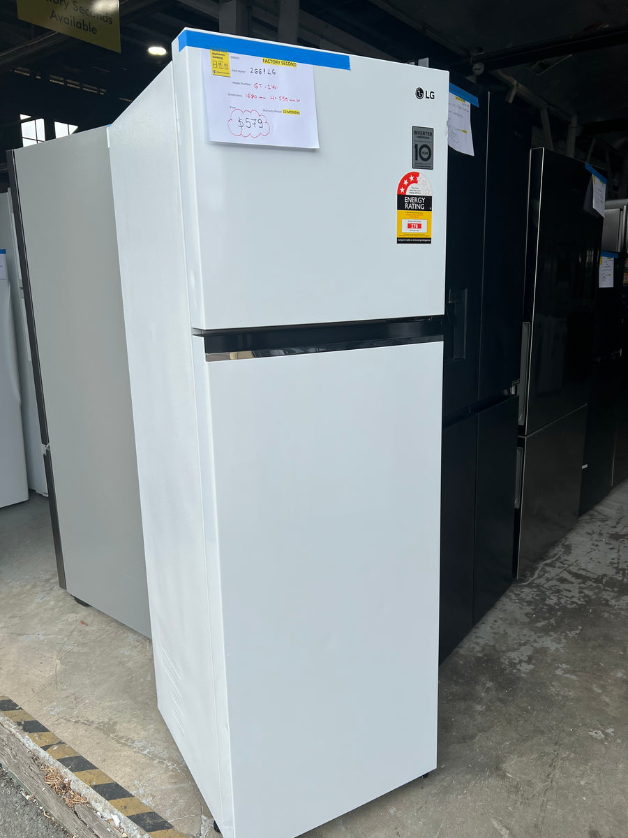 Factory second/Carton damaged LG 266L Top Mount Refrigerator Model GT-2W - Second Hand Appliances Geebung