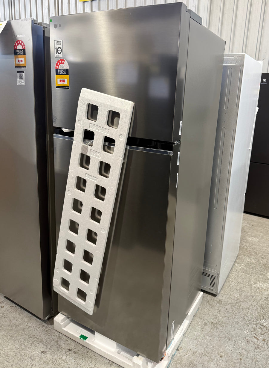 Factory second/Carton damaged LG 375L Top Mount Refrigerator – Stainless Finish Model: GT-5S - Second Hand Appliances Geebung