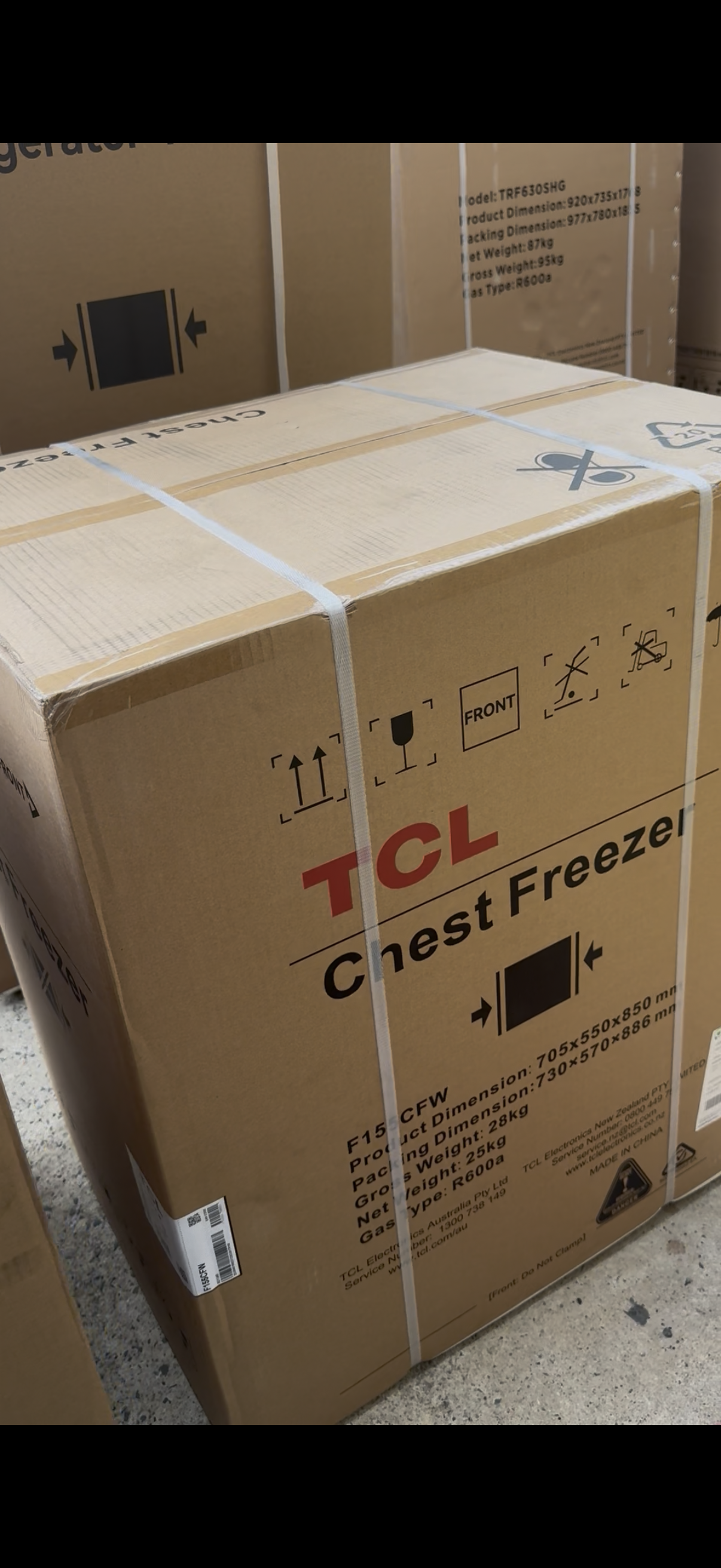 Factory second/Carton damaged TCL 142L Hybrid Chest Freezer — F155CFW - Second Hand Appliances Geebung