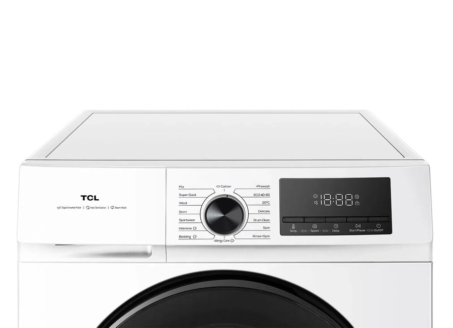 Factory second/Carton damaged TCL WF10P11W – 10 kg Front Load Washing Machine (White) - Second Hand Appliances Geebung