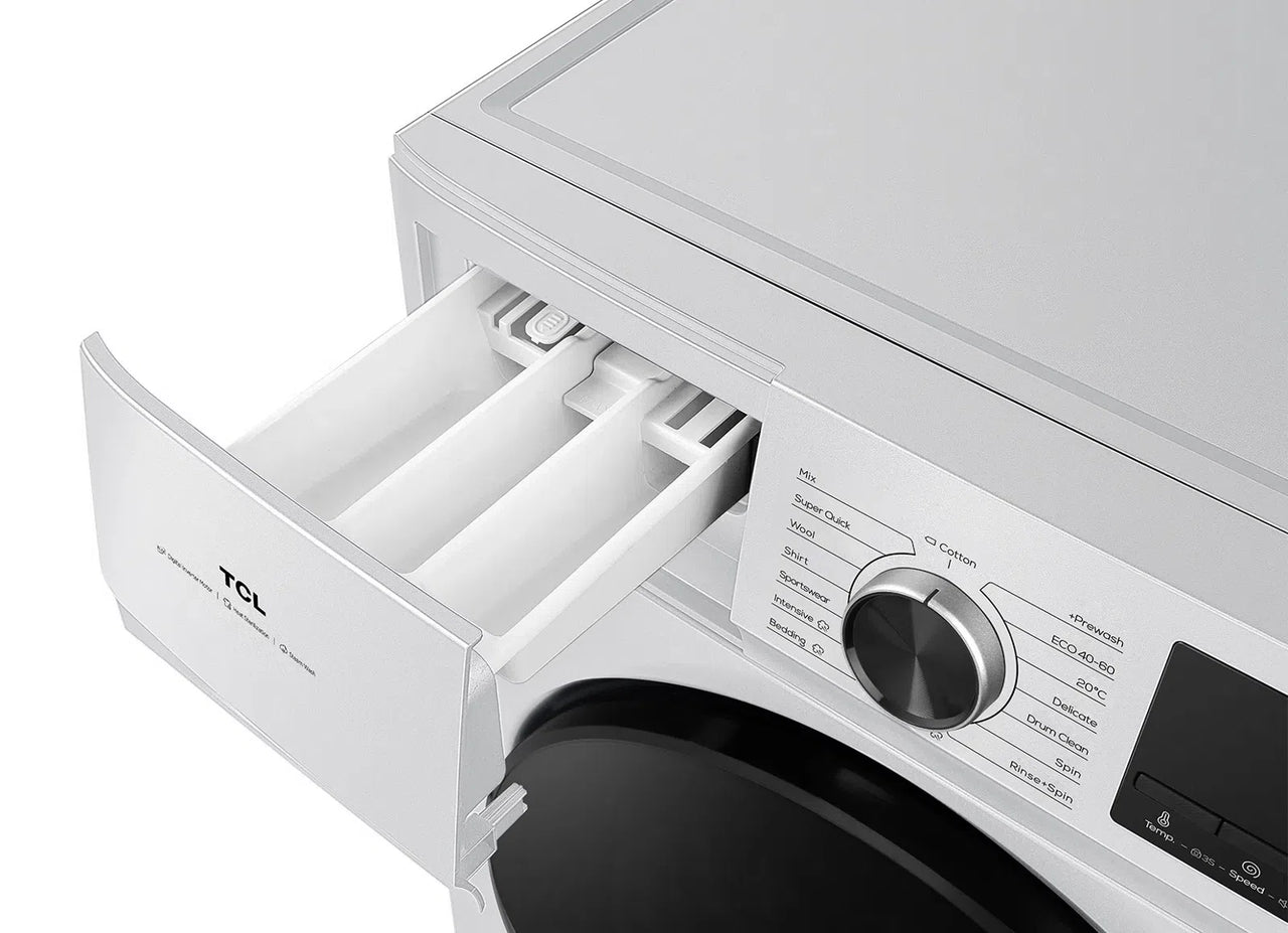 Factory second/Carton damaged TCL WF10P11W – 10 kg Front Load Washing Machine (White) - Second Hand Appliances Geebung