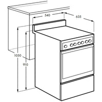 Thumbnail for Factory second Chef 54cm Conventional Gas Stainless Steel Freestanding Oven CFG504SCH(NAT) - Second Hand Appliances Geebung
