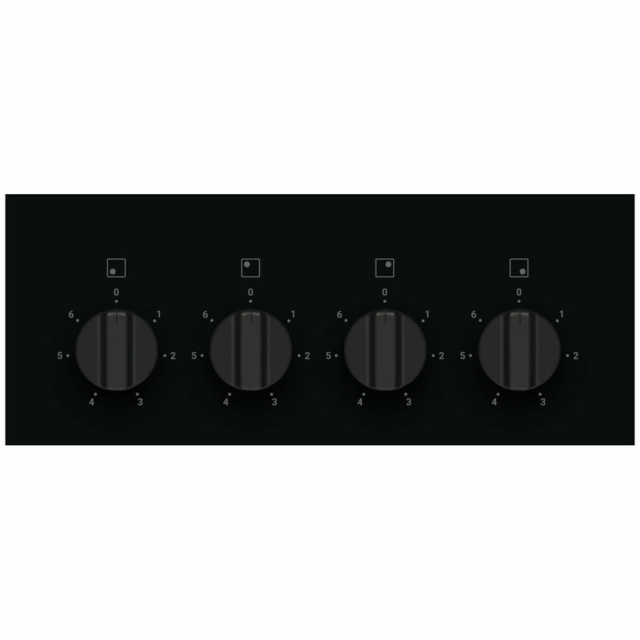 Factory second Chef 90cm 4-Zone Ceramic Cooktop – Black Glass CHC942BB - Second Hand Appliances Geebung