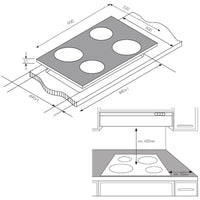 Thumbnail for Factory second Chef 90cm 4-Zone Ceramic Cooktop – Black Glass CHC942BB - Second Hand Appliances Geebung
