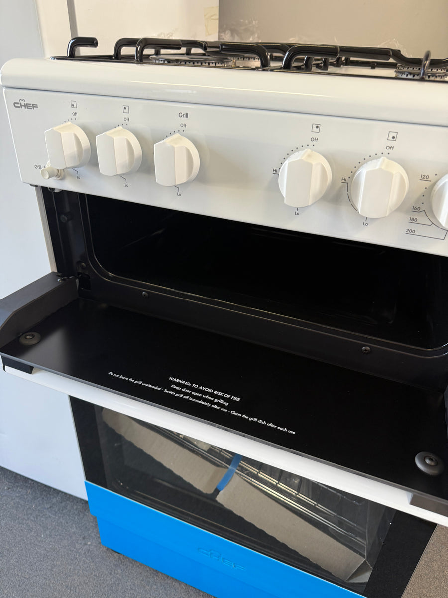 Factory second Chef CFG503WCH 54cm Freestanding Gas Cooker - Second Hand Appliances Geebung