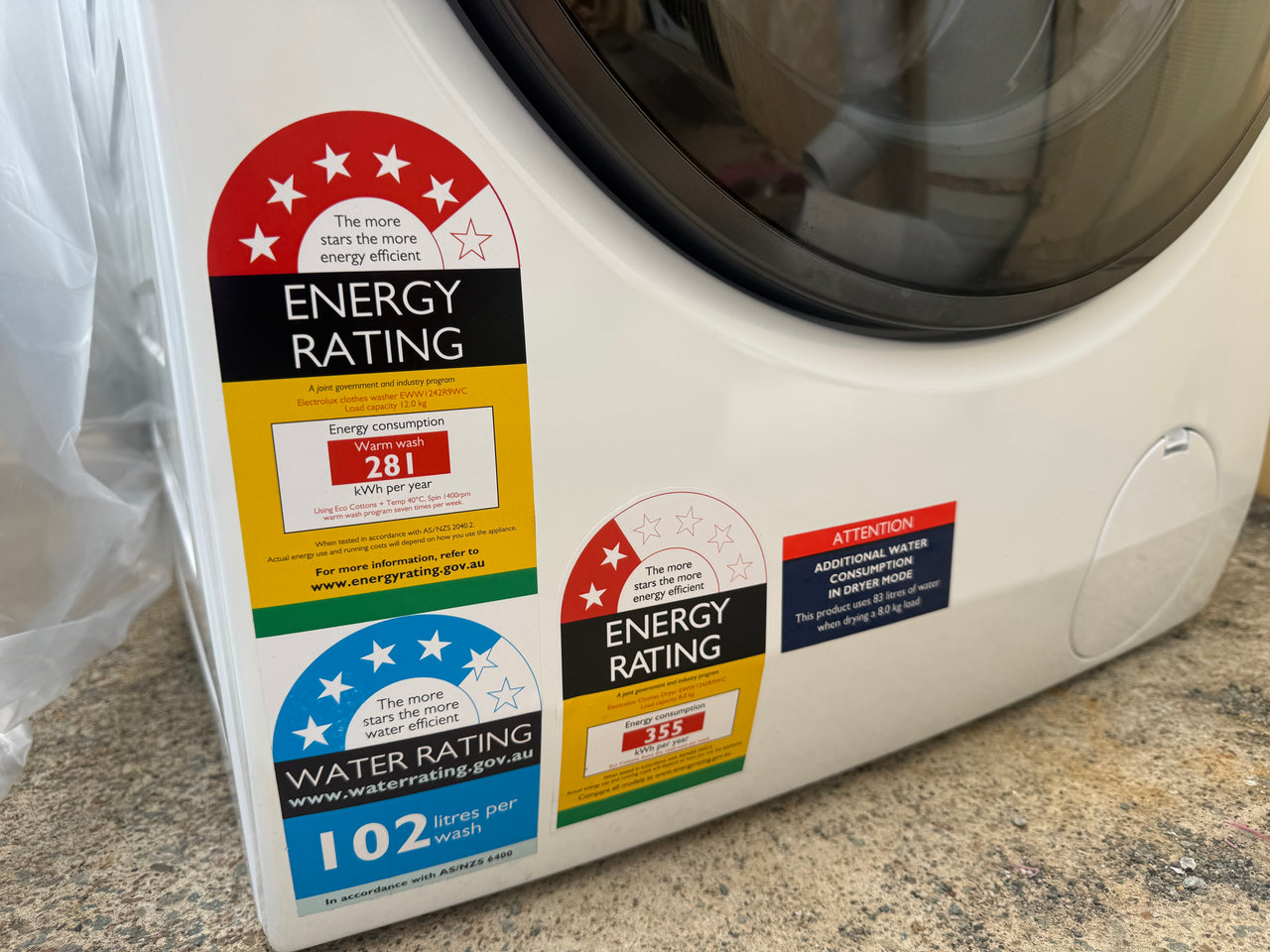 Buy Factory second Electrolux 12kg / 8kg UltimateCare 900 Washer Dryer Combo – EWW1242R9WC (White) |  | [product_variant] | Second Hand Appliances Geebung Brisbane