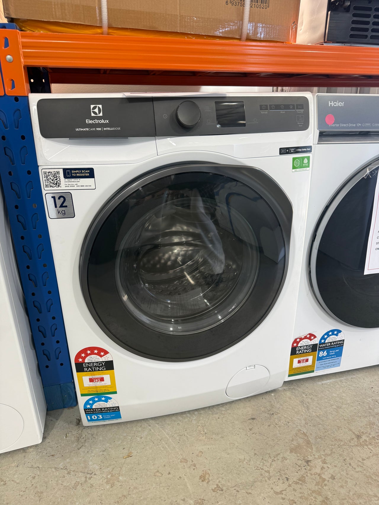 Factory second Electrolux 12kg UltimateCare 900 Front Load Washing Machine – White EWF1242R9WCS - Second Hand Appliances Geebung