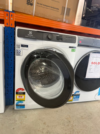 Thumbnail for Factory second Electrolux 12kg UltimateCare 900 Front Load Washing Machine – White EWF1242R9WCS - Second Hand Appliances Geebung