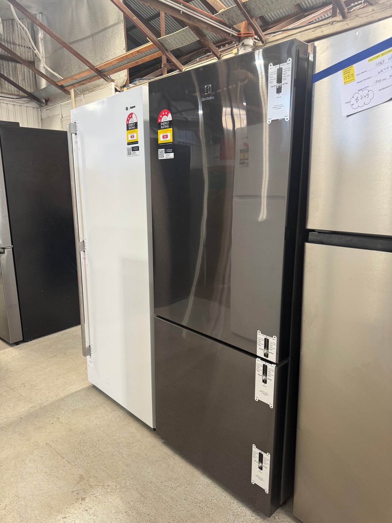 Buy Factory second Electrolux 425 L Bottom Mount Frost Free Fridge – Left Hinged (EBE4507BCX-L)(NAT) |  | [product_variant] | Second Hand Appliances Geebung Brisbane