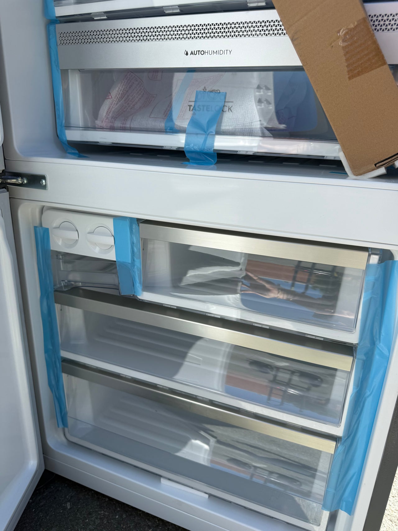 Buy Factory second Electrolux 425 L Bottom Mount Frost Free Fridge – Left Hinged (EBE4507BCX-L)(NAT) |  | [product_variant] | Second Hand Appliances Geebung Brisbane