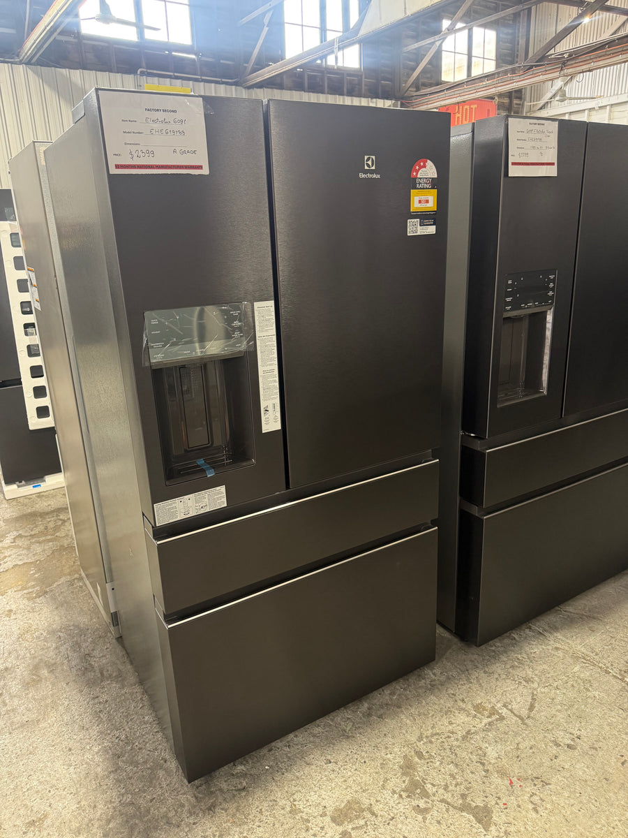 Factory second Electrolux 609L French Door Fridge – EHE6191BB(NAT) - Second Hand Appliances Geebung