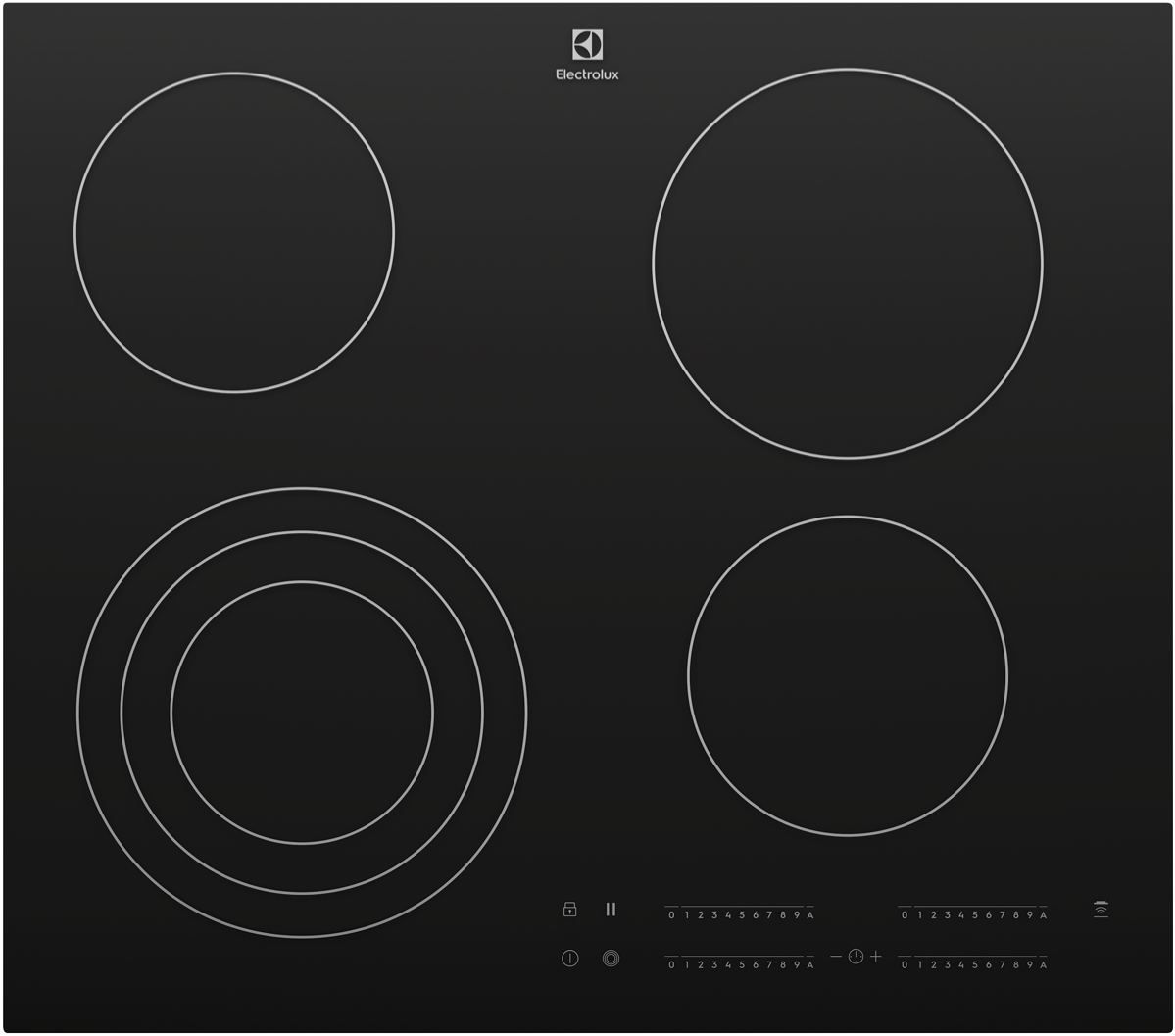 Factory second Electrolux 60cm Ceramic Cooktop – Black Glass Finish EHC644BF - Second Hand Appliances Geebung