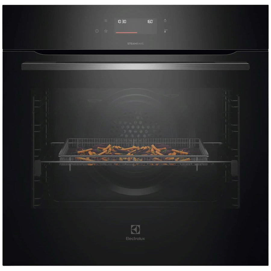 Factory second Electrolux 60cm Series 600 Pyrolytic Oven – Dark Stainless Steel Model: EVEP6616DF - Second Hand Appliances Geebung